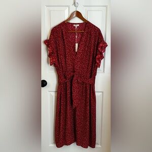 NEW MAX STUDIO Ditsy Floral Print Summer Dress with tags 2X